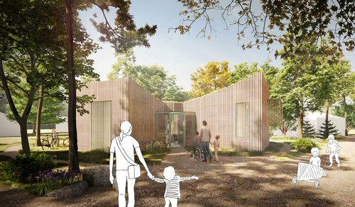 Modulair vakantiehuis in het groen met bijzondere maatschappelijke waarde