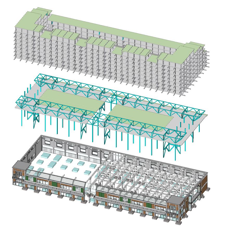 Gezond en duurzaam complex op bijzondere staalconstructie