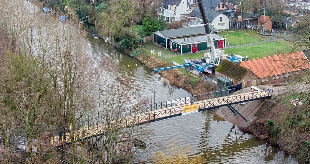 Circulaire brug in Oude IJsselstreek versterkt met ijzer uit sloopprojecten
