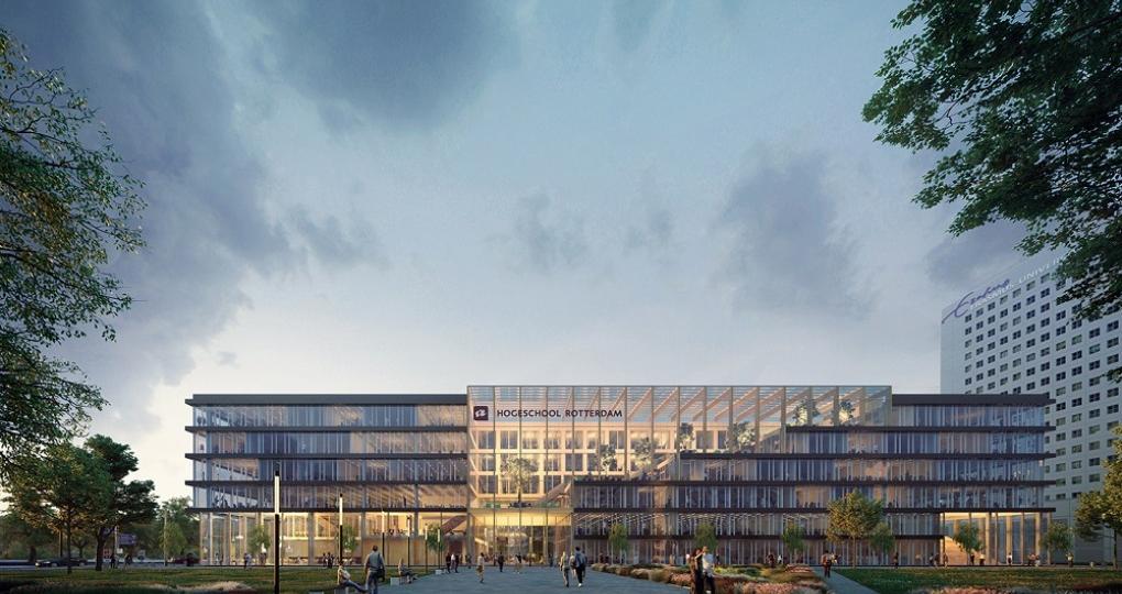 Nieuwbouw Hogeschool Rotterdam is gezond en duurzaam