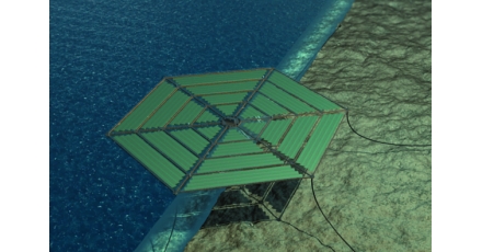 Platform op zee voor zonne-energie
