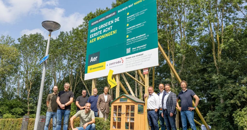 Primeur voor woningcorporatie met circulaire en houten woningen