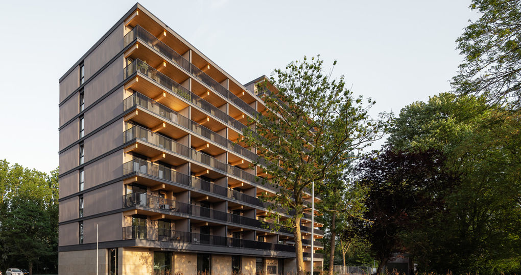 Woningcorporatie zorgt voor houten woongebouw