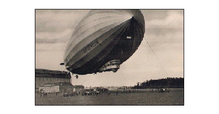Zeppelin markeert hoogte stadskantoor